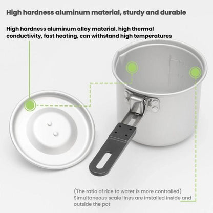 CLS 770ml Outdoor Camping Portable Single Pot Self-driving Folding Pot