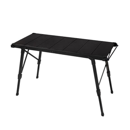 CLS Outdoor Aluminum Egg Roll Table Camping Folding Table, 8245 6 Plates, 9545 Folded 7 Plates, 8744 Black, 8744 Wood Grain, 8744 Black+4 PU Hooks, 8744 Wood Grain+4 PU Hooks