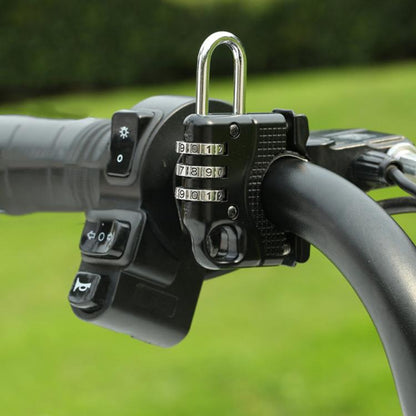 Motorcycle Bicycle Multifunctional Safety Anti-theft Helmet Hook Lock, Three-digit Password Lock