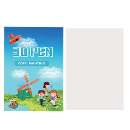 3D Printing Pen High Low Temperature Compatible Drawing Book With Tracing Board, 40 Pictures Thickened Large, 40 Pictures Large, 22 Pictures Small
