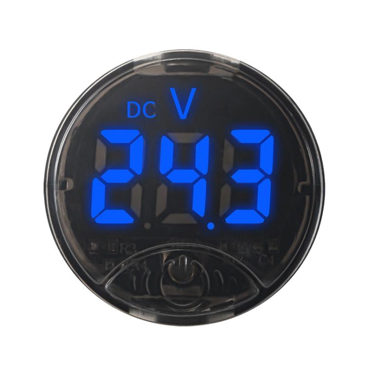 LED Digital Display Circular Voltage Meter, Red DC 7-120V, Green DC 7-120V, Blue DC 7-120V, White DC 7-120V, Red AC 65-265V, Green AC 65-265V, Blue AC 65-265V, White AC 65-265V
