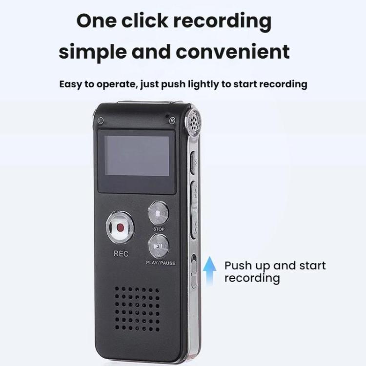 High-Definition Noise Reduction Control Ultra-Long Standby Conference Recorder, Black 64GB, Blue 64GB, Black 128GB, Blue 128GB
