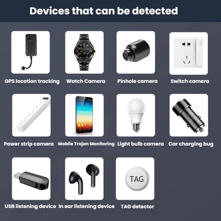 WT16 Hotel Hidden Camera Detector TAG Location Finder, WT16