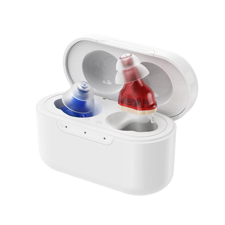 CIC Invisible Hearing Amplifier With Mini Charging Case Portable Hearing Aid Device For Seniors