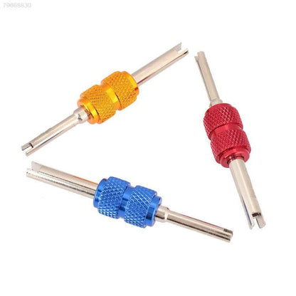 5pcs Aluminum Alloy Car Air Conditioner Valve Core Installation Removal Double-Head Wrench, Valve Core Wrench