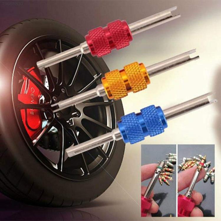 5pcs Aluminum Alloy Car Air Conditioner Valve Core Installation Removal Double-Head Wrench, Valve Core Wrench