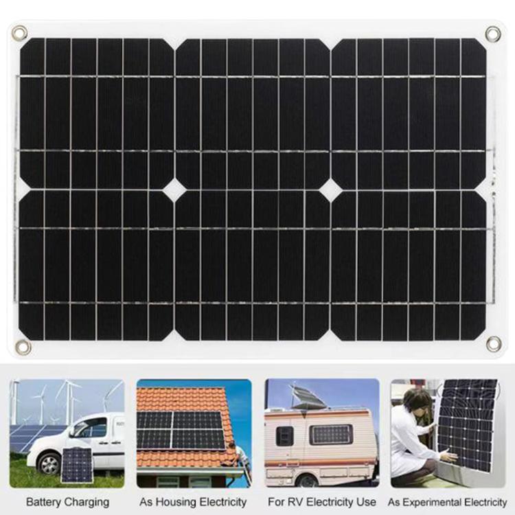 Gurxun Modified Wave Inverter With 18W Solar Panel + 30A Controller Dual Socket + 2 USB + 2 Type-C Ports, 300W Universal Socket 12V To 220V, 300W Universal Socket 12V To 110V, 300W EU Plug 12V To 220V, 300W US Plug 12V To 110V