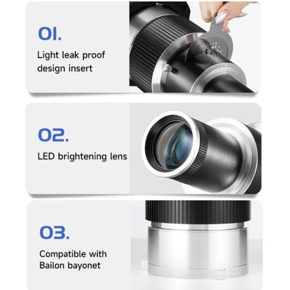 Adjustable Focus DIY Optical Snoot for Bowens Mount Flash Conical Lens Photography Light Modifier, 5 Templates Kit, 25 Templates Kit, 35 Templates Kit