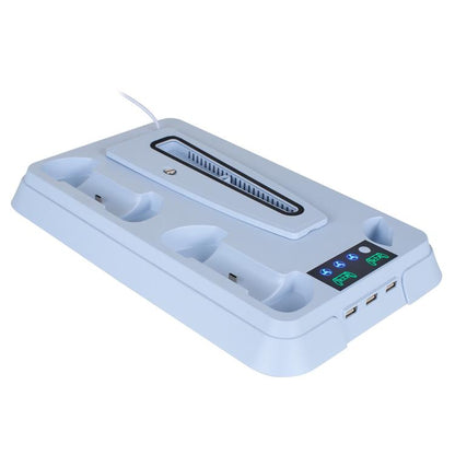 For PS5 Pro / PS5 Slim / PS5 Multifunctional Cooling Base With Dual Handle Charging Dock, YH66S Piano Style With Colorful Light White, YH66S Piano Style With Colorful Light Black, YH66 White, YH66 Black White, YH66 Black