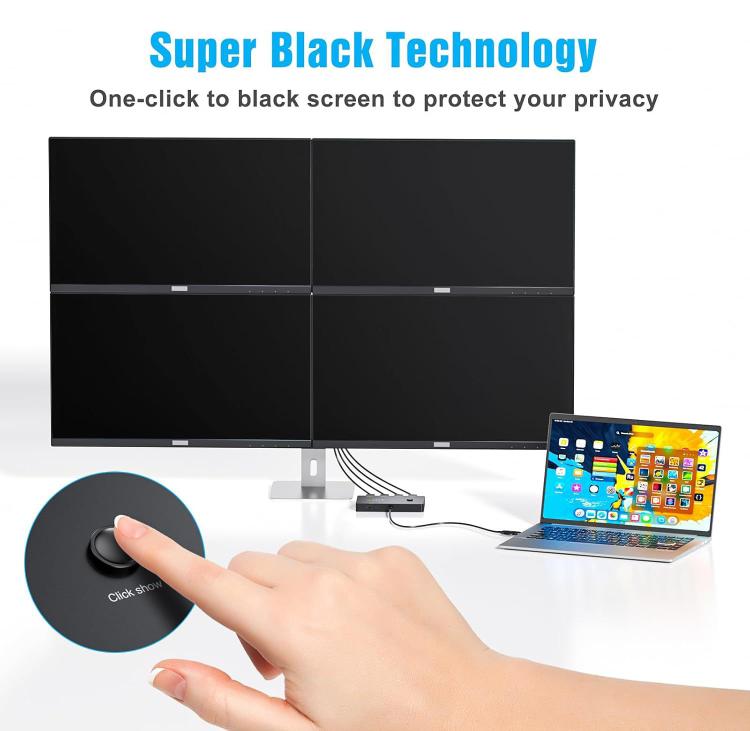 USB / Type-C To 4 HDMI Port Adapter KVM Switch, MSTH14