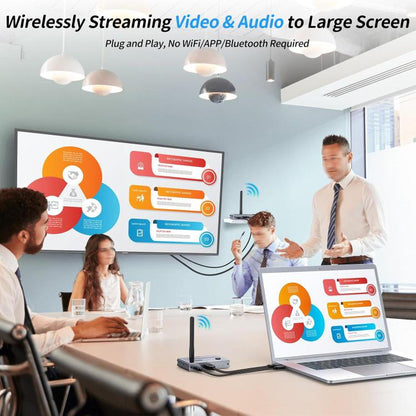 2 In 1 4K 30Hz Wireless HDMI Extender 100m Point To Point HD Video Transmitter, Transmitter+Receiver, 100m