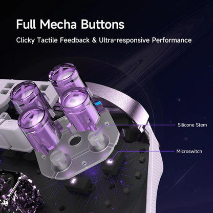 EasySMX D10 Wireless Gaming Controller with Dual-Mode Triggers & TMR Hall Effect Joysticks Charging Dock for PC/Switch/Phone/Steam