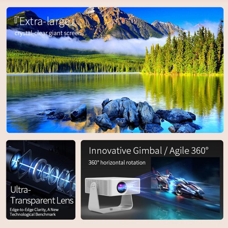 360 Degree Wireless Micro Android Projector, US Plug, EU Plug, UK Plug, AU Plug