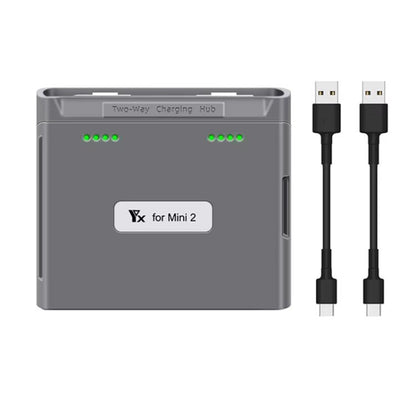For DJI Mini 2 SE/Mini 2/Mini 4K YX Charger 2-way Battery Charging Hub, For DJI Mini 2 SE/Mini 2  Charging Hub