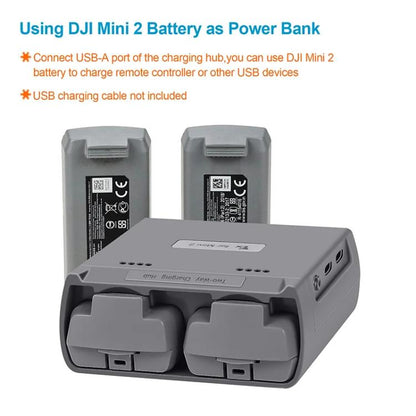 For DJI Mini 2 SE/Mini 2/Mini 4K YX Charger 2-way Battery Charging Hub, For DJI Mini 2 SE/Mini 2  Charging Hub