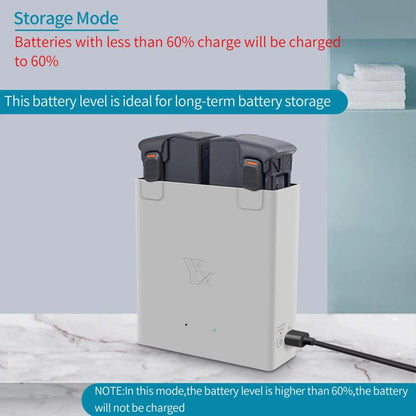 For DJI Avata 2 YX Dual-Channel Battery Charging Hub Smart Maintenance Station
