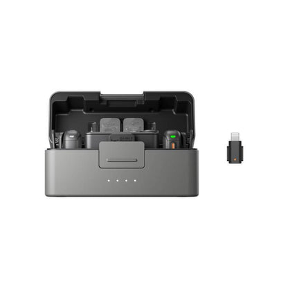 Original  2 TX + 1 RX + Charging Case + 8 Pin Phone Adapter For DJI Mic 3, 2 TX + 1 RX + Charging Case+8 Pin