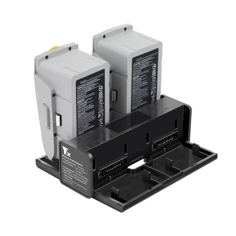 For DJI Mavic Air 2 YX Battery Charger Hub With LCD Display 4-Slot Intelligent Charging Station