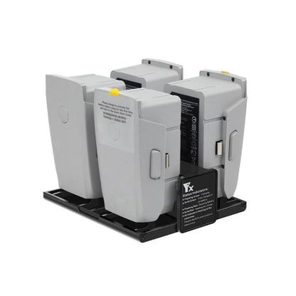 For DJI Mavic Air 2 YX Battery Charger Hub With LCD Display 4-Slot Intelligent Charging Station