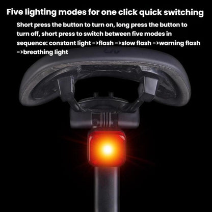 Bicycle Charging Taillights Smart Brake Sensing Taillights Night Riding Waterproof Warning Lights, Seat Cushion, Seat Post