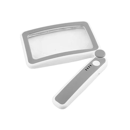 3.5X 12LED Folding Magnifying Glass Handheld Reading Glass With Charge Display, 3.5X