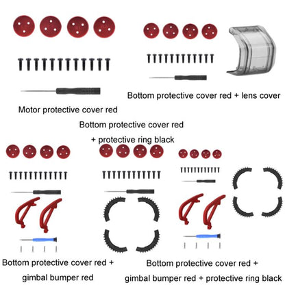 For DJI Avata 2 BRDRC Motor Dust Protection Cover Accessories, Motor Cover, Bottom Cover + Lens Cover, Bottom Cover + Protection Ring, Bottom Cover + Gimbal Bumper + Protection Ring