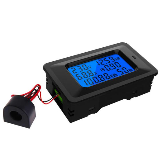 Multifunctional Electric Meter AC Digital Voltage Frequency Monitor, AC 20A 4400W, AC 100A 22000W With Transformer