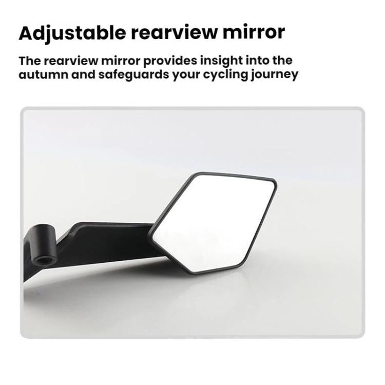Motorcycle Universal Aluminum Alloy Wind Wing Rearview Mirror, White Mirror, Blue Mirror