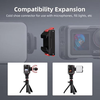 For DJI Osmo Action 5 Pro/Action 4/Action 3 Magnetic Quick Release Adapter with Cold Shoe Mount Base, For DJI Osmo Action 5 Pro