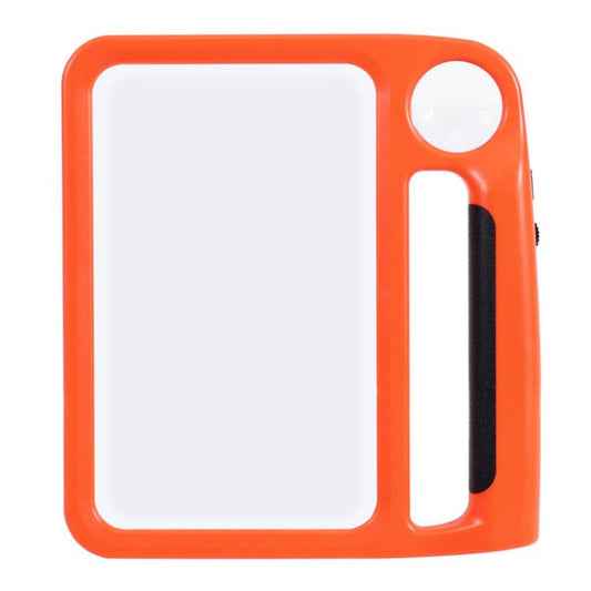 5/10X 48LEDs Magnifier 3 Colors Cold Warm Brightness Adjustment Handheld Loupe, Battery Orange, Charging Orange, Battery Blue, Charging Blue