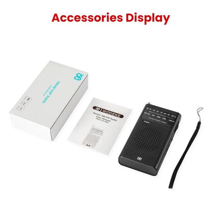 FM/AM Full-Band Channel Pocket Portable Pointer Radio Player
