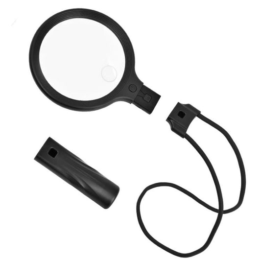 5/10X 30 LEDs Magnifying Glass USB Charging Neck Worn Handheld For Reading Maintenance, 5/10X