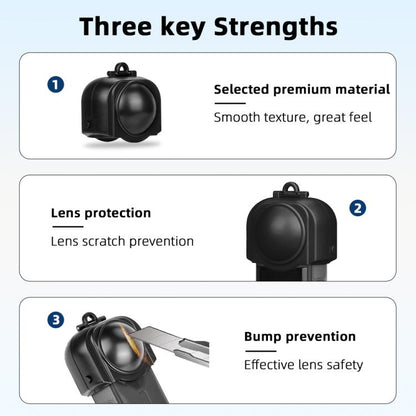 For Insta360 X5 Camera Flymile Lens Protective Cover Dustproof & Scratch-Resistant Anti-Fall Protector Cap