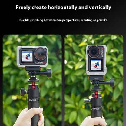 For DJI Osmo Action 5 Pro /4/3 Flymile Magnetic Quick Release Base With 1/4-inch Screw & 2-claw Interface, 1/4-inch Screw & 2-claw