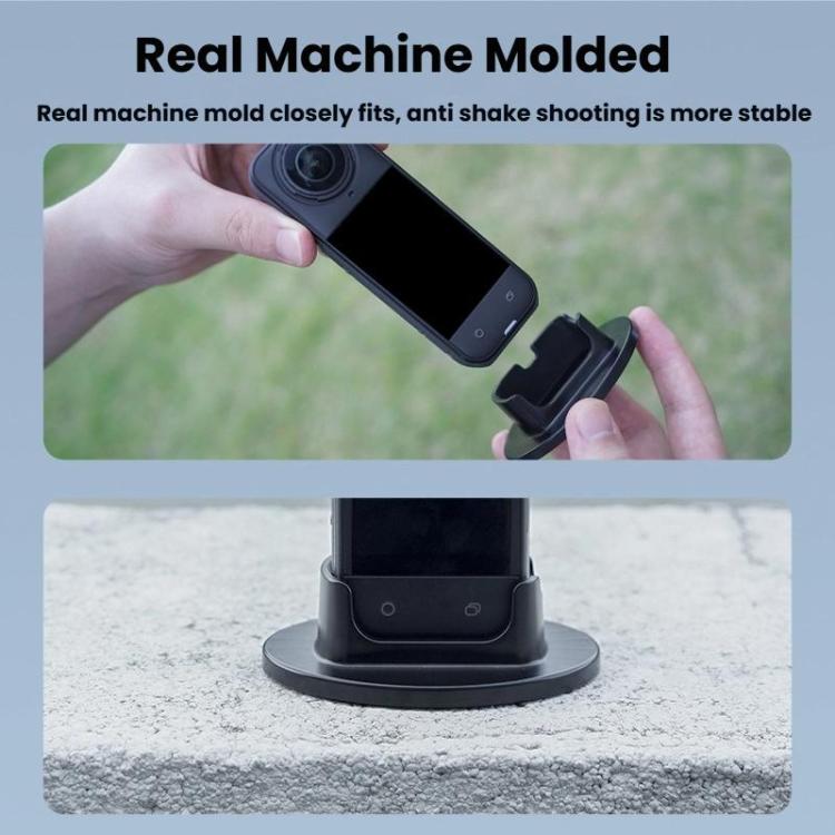 For Insta360 X5  Flymile Anti-Slip Base Plastic Desktop Stand Stable Camera Holder