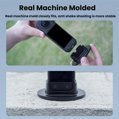 For Insta360 X5  Flymile Anti-Slip Base Plastic Desktop Stand Stable Camera Holder