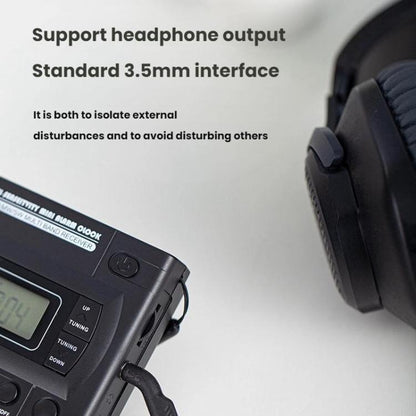 FM/AM/SW Full-Band Portable Clock LCD Clock Control Radio Player, For EU, For US