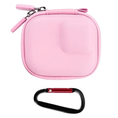Flymile PU Mini Camera Case with Carabiner For Caged DJI Action 3/4/5 Pro/Insta360 Ace Pro 2/1/GoPro