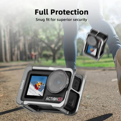 For DJI Osmo Action 5 Pro/4/3 Flymile Metal Protective Cage with Cold Shoe Mount, AC5011 Cage