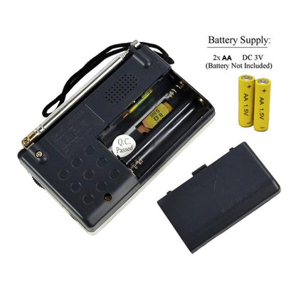 INDIN BC-R119 Portable AM/FM Radio for Seniors 530-1610KHz AM & 88-108MHz FM Lightweight Emergency Radio, BC-R119