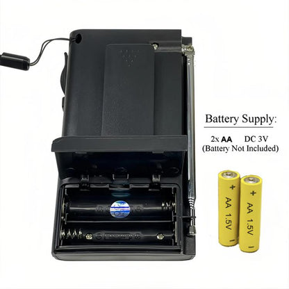 INDIN BC-R955 Portable AM/FM Radio with High-Fidelity Sound & Clip-On Design Sports Outdoor Player, BC-R955