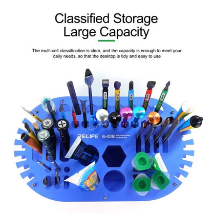 Multifunctional Repair Storage Box Desktop Screwdriver Display Rack Repair Tool Pen Hole Storage Rack, RL-001D