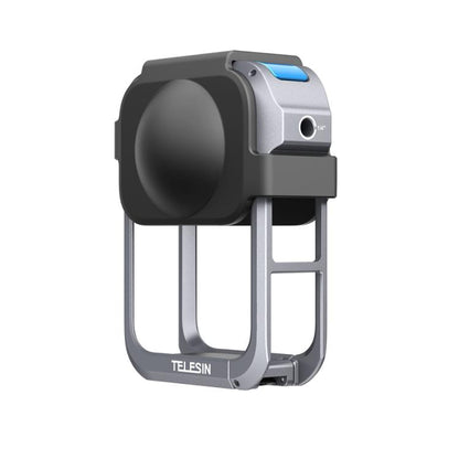 For DJI Osmo 360 TELESIN Aluminum Alloy Protective Cage Expansion Frame with Lens Cover, Aluminum Alloy Cage
