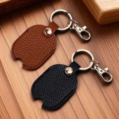 Universal Keychain Leather Key Cover Keychain Replaceable Keys
