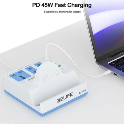 RELIFE RL-309H 72W Smart Wireless Faet Charging Socket, US Plug, EU Plug