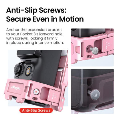 For DJI Pocket 3 aMagisn Mantis Extension Frame Magnetic Mount for Hands-Free Vlogging