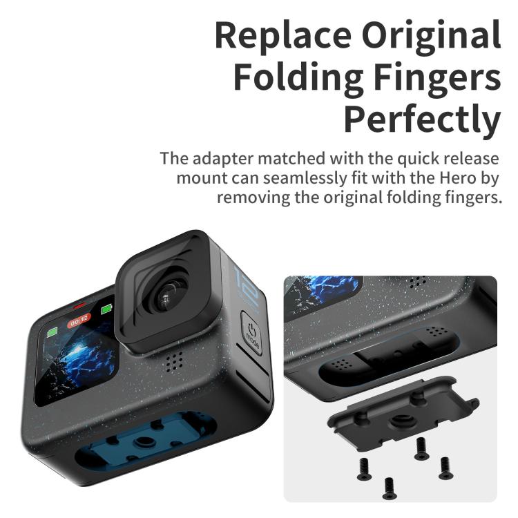aMagisn Magnetic Quick Release Adapter for GoPro HERO13/12/11/10/9/8/11 Mini/MAX, Separate Base Unit