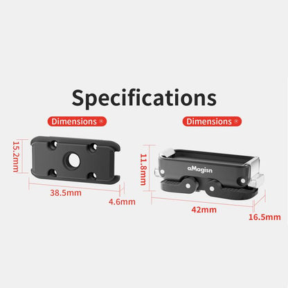 aMagisn Magnetic Quick Release Adapter for GoPro HERO13/12/11/10/9/8/11 Mini/MAX, Separate Base Unit