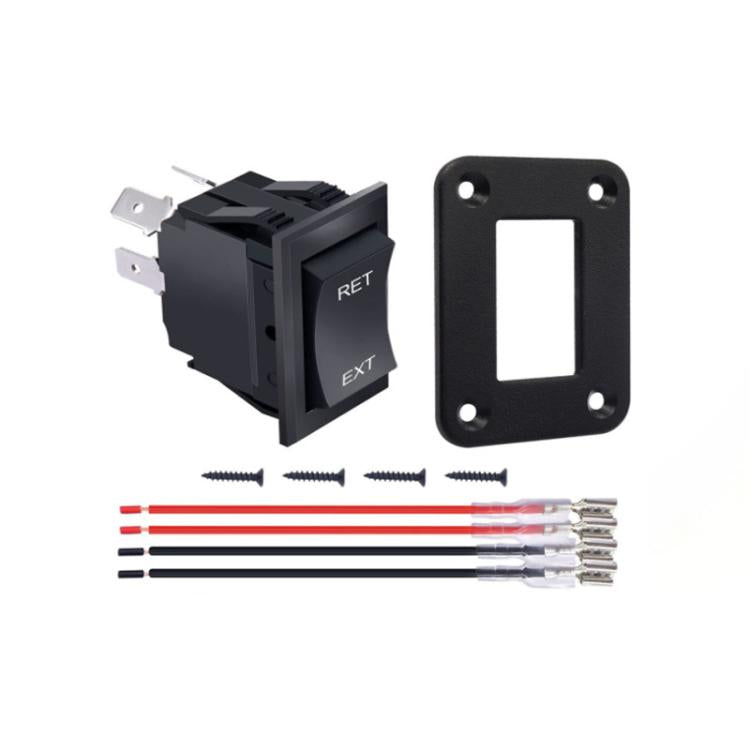 4 Pin DPDT 20A/12V DC Panel Rocker Toggle Switch, KCD2-7, Jumper Wires
