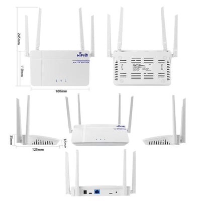 European / Asian / African Edition 4G CPE Wireless SIM Card LTE Router Wi-Fi 6 Wireless Hotspot, EU Plug, C920